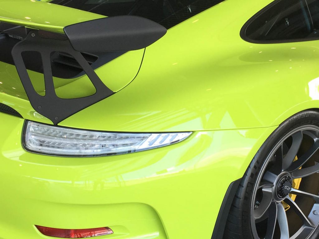 Lime Green Porsche 911 GT3 RS Paint Protection Film