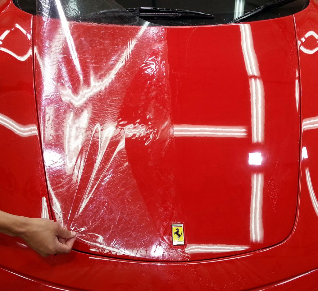 Ferrari Bonnet PPF Application