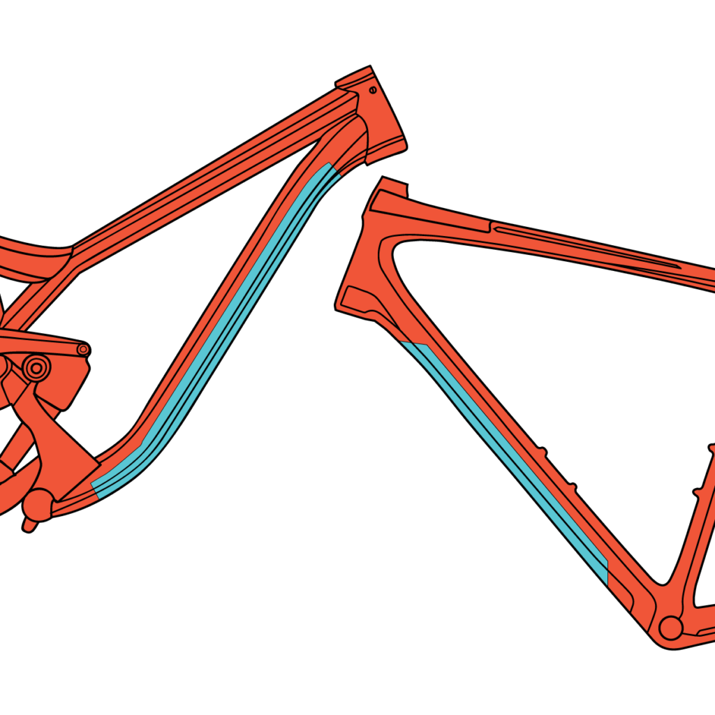 ArmourFactory Ride Wrap Hardtail Mountain Bike Frame Kit