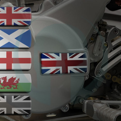 CCM Spitfire Engine Case Flag Emblem