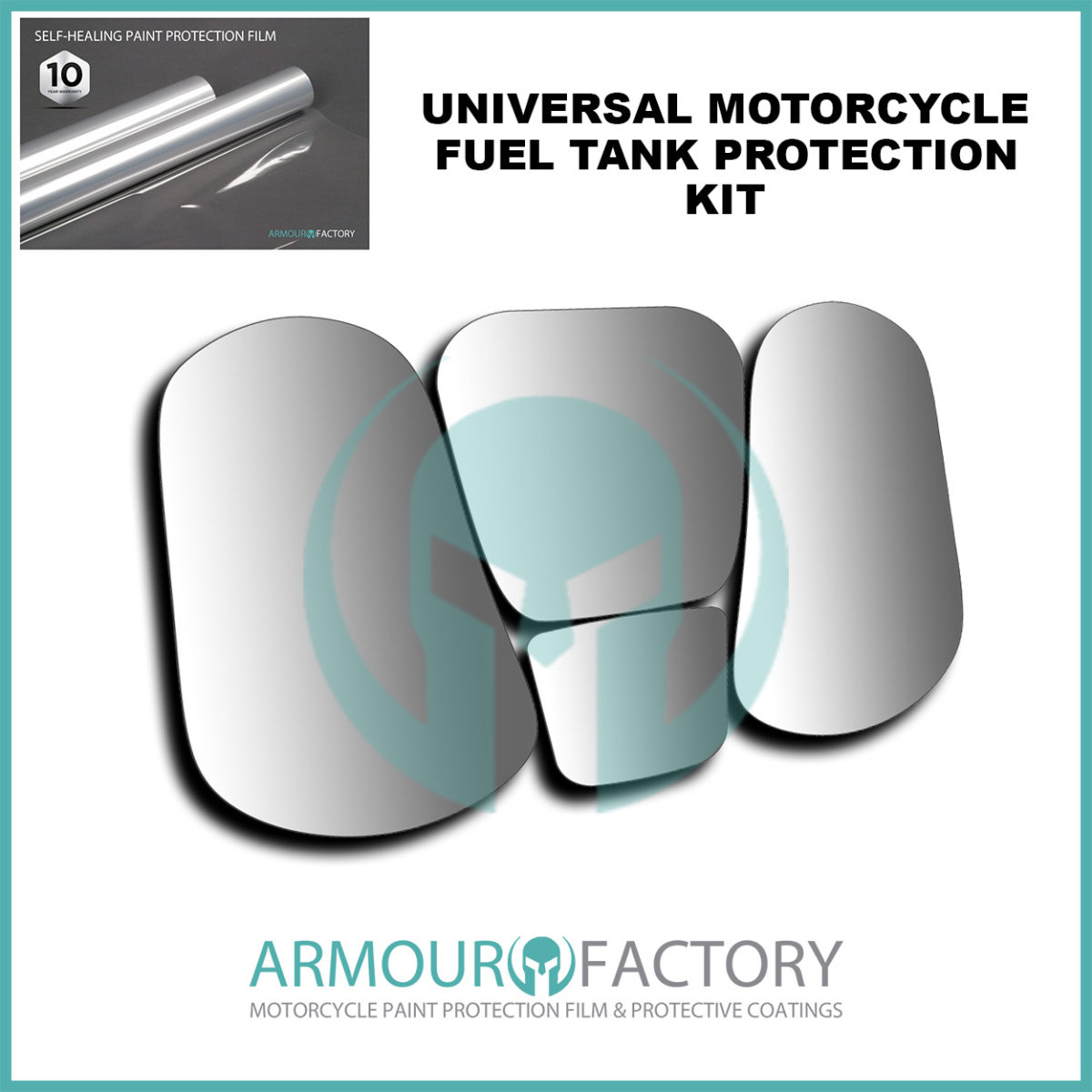 ArmourFactory Universal Motorcycle Fuel Tank Protection Kit